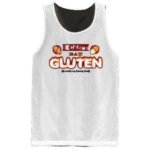 I Cant Eat Gluten It Makes My Tummy Hurt Mesh Reversible Basketball Jersey Tank