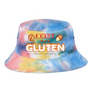 I Cant Eat Gluten It Makes My Tummy Hurt Tie Dye Newport Bucket Hat