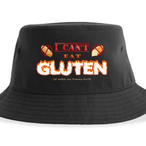 I Cant Eat Gluten It Makes My Tummy Hurt Sustainable Bucket Hat