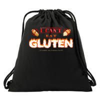 I Cant Eat Gluten It Makes My Tummy Hurt Drawstring Bag