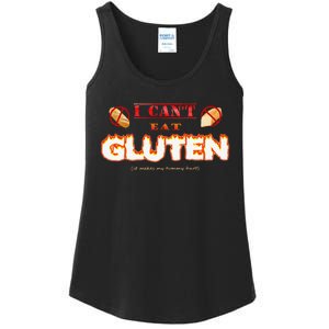 I Cant Eat Gluten It Makes My Tummy Hurt Ladies Essential Tank