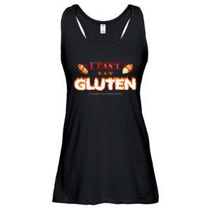 I Cant Eat Gluten It Makes My Tummy Hurt Ladies Essential Flowy Tank