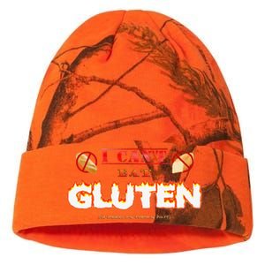 I Cant Eat Gluten It Makes My Tummy Hurt Kati Licensed 12" Camo Beanie