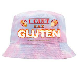 I Cant Eat Gluten It Makes My Tummy Hurt Tie-Dyed Bucket Hat