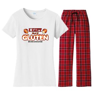 I CanT Eat Gluten It Makes My Tummy Hurt Women's Flannel Pajama Set