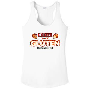 I CanT Eat Gluten It Makes My Tummy Hurt Ladies PosiCharge Competitor Racerback Tank