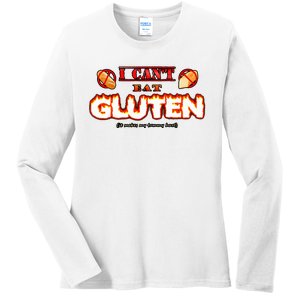 I CanT Eat Gluten It Makes My Tummy Hurt Ladies Long Sleeve Shirt