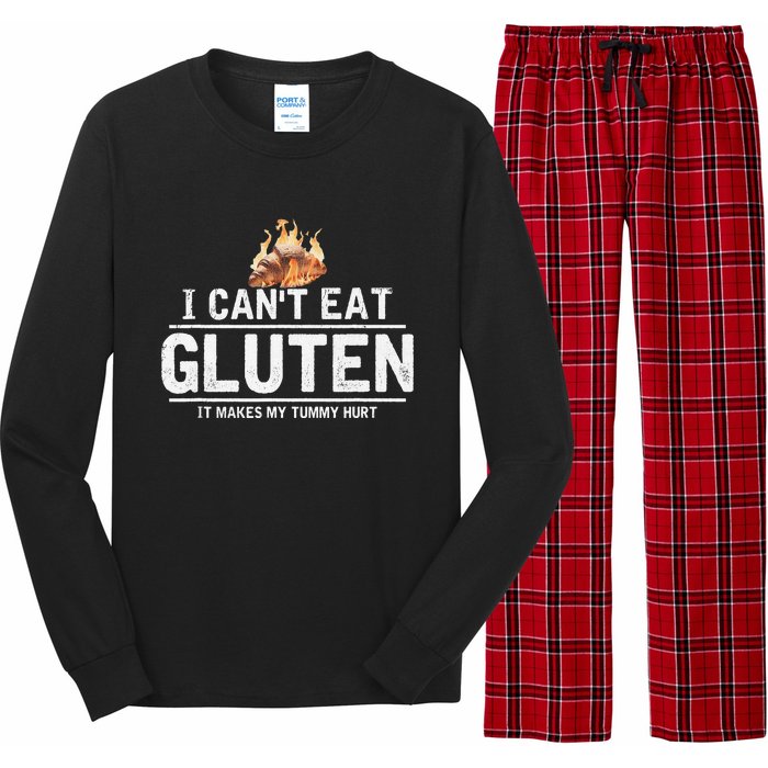 I Can't Eat Gluten It Makes My Tummy Hurt Gluten Intolerance Long Sleeve Pajama Set