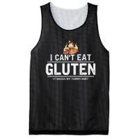 I Can't Eat Gluten It Makes My Tummy Hurt Gluten Intolerance Mesh Reversible Basketball Jersey Tank