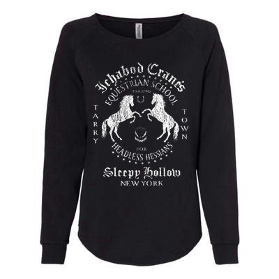 Ichabod Crane Equestrian School Sleepy Hollow Womens California Wash Sweatshirt