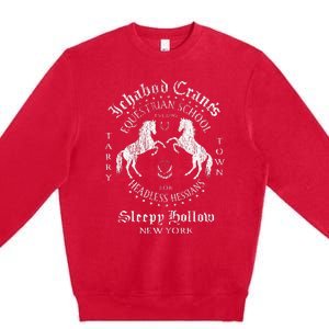 Ichabod Crane Equestrian School Sleepy Hollow Premium Crewneck Sweatshirt