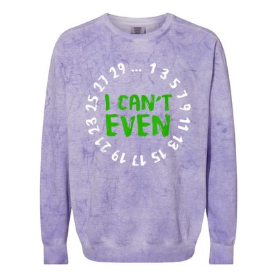 I Can't Even Funny Math Nerd Science Student Math Colorblast Crewneck Sweatshirt