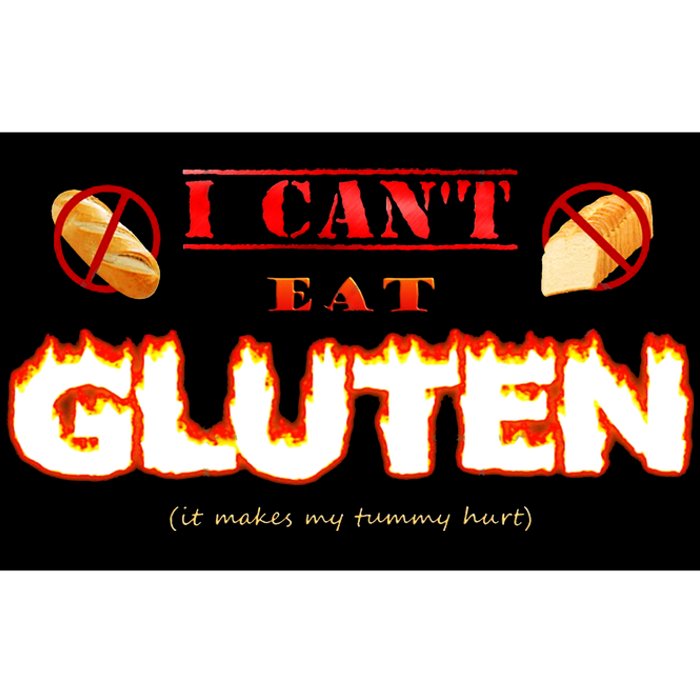 I Cant Eat Gluten It Makes My Tummy Hurt Bumper Sticker