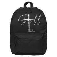 Inspirational Christian Easter Be Still And Know 16 in Basic Backpack