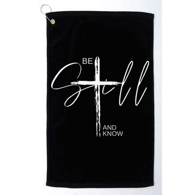 Inspirational Christian Easter Be Still And Know Golf Towel