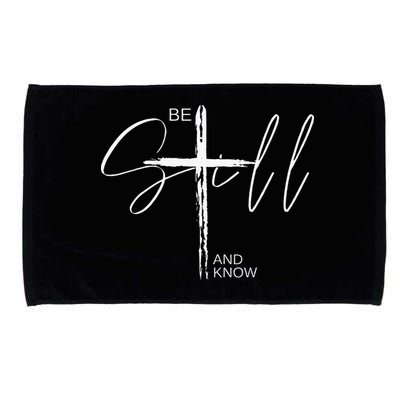 Inspirational Christian Easter Be Still And Know Microfiber Hand Towel
