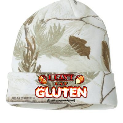 I CanT Eat Gluten It Makes My Tummy Hurt Kati Licensed 12" Camo Beanie