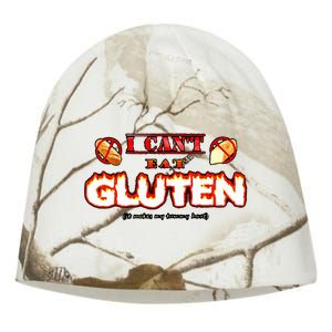 I CanT Eat Gluten It Makes My Tummy Hurt Kati - Camo Knit Beanie