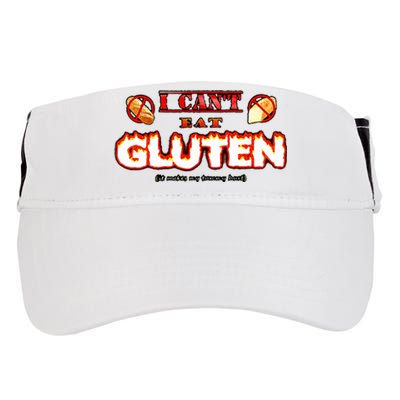 I CanT Eat Gluten It Makes My Tummy Hurt Adult Drive Performance Visor