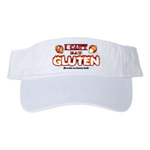 I CanT Eat Gluten It Makes My Tummy Hurt Valucap Bio-Washed Visor