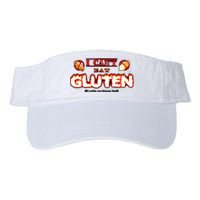 I CanT Eat Gluten It Makes My Tummy Hurt Valucap Bio-Washed Visor