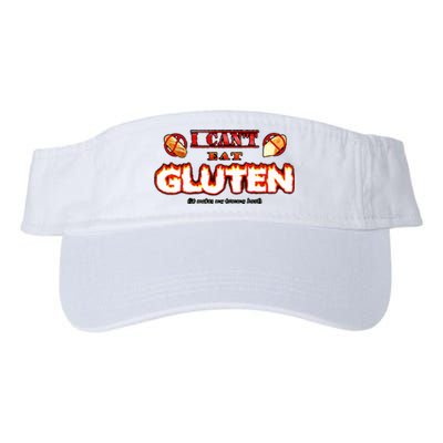 I CanT Eat Gluten It Makes My Tummy Hurt Valucap Bio-Washed Visor