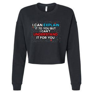 I Can Explain It To You But I Cant Understand It You Fun Cropped Pullover Crew