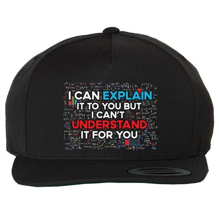 I Can Explain It To You But I Cant Understand It You Fun Wool Snapback Cap