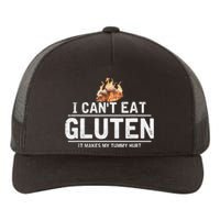 I Can't Eat Gluten It Makes My Tummy Hurt Gluten Intolerance Yupoong Adult 5-Panel Trucker Hat