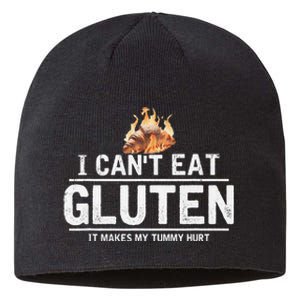 I Can't Eat Gluten It Makes My Tummy Hurt Gluten Intolerance Sustainable Beanie