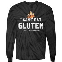 I Can't Eat Gluten It Makes My Tummy Hurt Gluten Intolerance Tie-Dye Long Sleeve Shirt