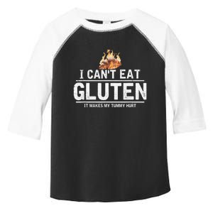 I Can't Eat Gluten It Makes My Tummy Hurt Gluten Intolerance Toddler Fine Jersey T-Shirt