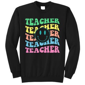 Inspirational Colorful Elementary School Retro Teacher Sweatshirt