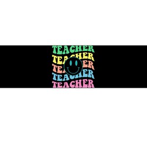 Inspirational Colorful Elementary School Retro Teacher Bumper Sticker