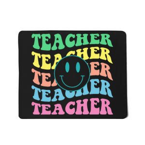 Inspirational Colorful Elementary School Retro Teacher Mousepad