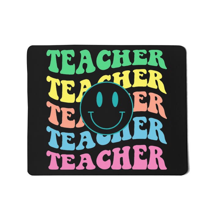 Inspirational Colorful Elementary School Retro Teacher Mousepad