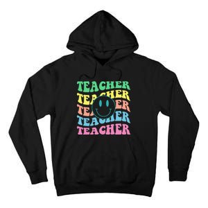 Inspirational Colorful Elementary School Retro Teacher Tall Hoodie