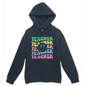 Inspirational Colorful Elementary School Retro Teacher Urban Pullover Hoodie