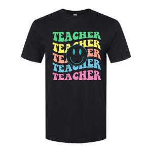 Inspirational Colorful Elementary School Retro Teacher Softstyle CVC T-Shirt