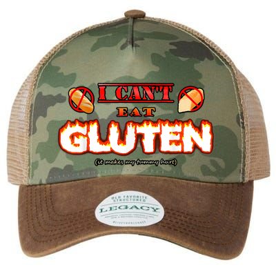 I Can't Eat Gluten It Makes My Tummy Hurt Apparel Legacy Tie Dye Trucker Hat