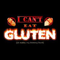 I Can't Eat Gluten It Makes My Tummy Hurt Apparel Cooling Performance Crew T-Shirt