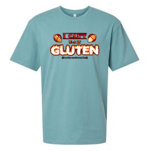 I Can't Eat Gluten It Makes My Tummy Hurt Apparel Sueded Cloud Jersey T-Shirt