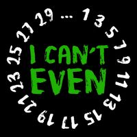 I CanT Even Funny Math Nerd Science Student Math Flat Bill Trucker Hat