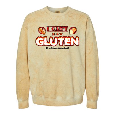 I CanT Eat Gluten It Makes My Tummy Colorblast Crewneck Sweatshirt