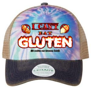 I CanT Eat Gluten It Makes My Tummy Legacy Tie Dye Trucker Hat