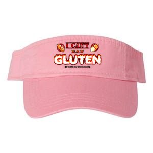 I CanT Eat Gluten It Makes My Tummy Valucap Bio-Washed Visor