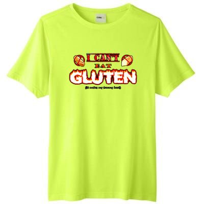 I CanT Eat Gluten It Makes My Tummy Tall Fusion ChromaSoft Performance T-Shirt