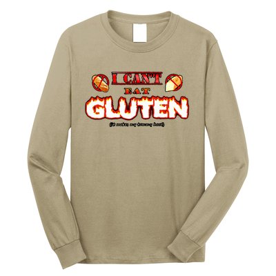 I CanT Eat Gluten It Makes My Tummy Long Sleeve Shirt