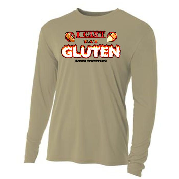 I CanT Eat Gluten It Makes My Tummy Cooling Performance Long Sleeve Crew