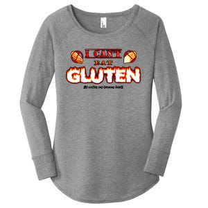 I CanT Eat Gluten It Makes My Tummy Women's Perfect Tri Tunic Long Sleeve Shirt